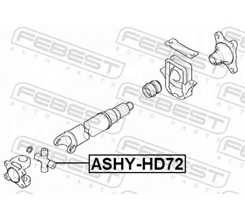 Шарнір, карданний вал ASHY-HD72 FEBEST