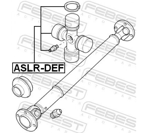 Шарнір, карданний вал ASLR-DEF FEBEST