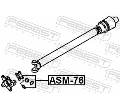 Шарнір, карданний вал ASM-76 FEBEST