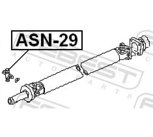 Шарнір, карданний вал ASN-29 FEBEST