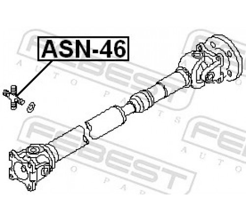 Шарнір, карданний вал ASN-46 FEBEST