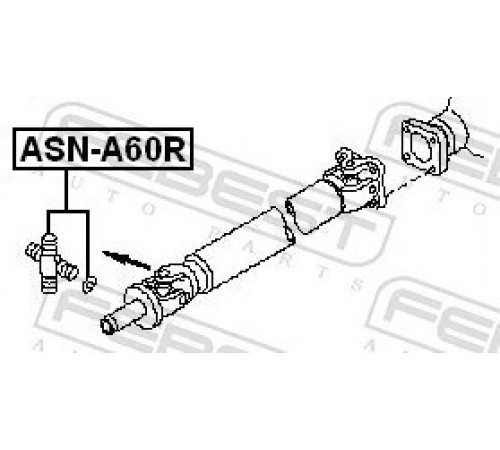Шарнір, карданний вал ASN-A60R FEBEST