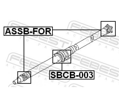 Шарнір, карданний вал ASSB-FOR FEBEST