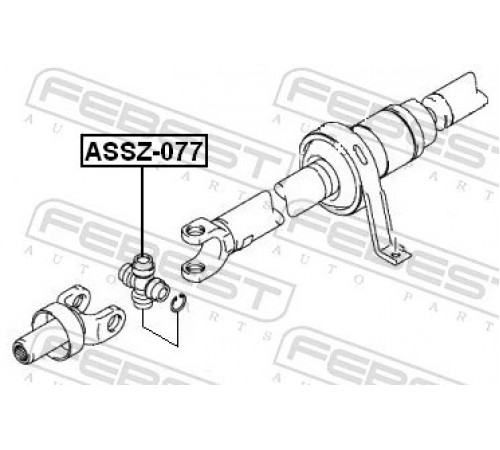 Шарнір, карданний вал ASSZ-077 FEBEST