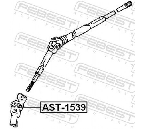 Шарнір, вал сошки рульового керування AST-1539 FEBEST