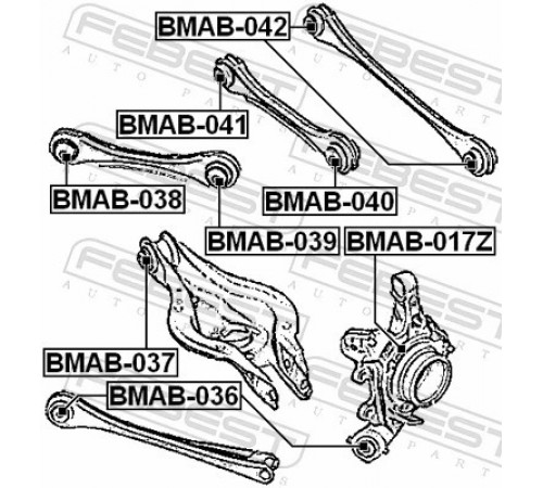 Опора, важіль підвіски BMAB-037 FEBEST