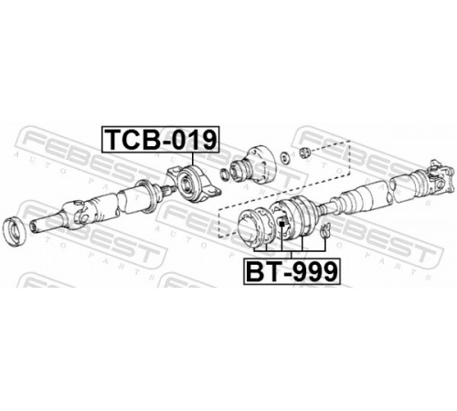 Гофрований кожух, приводний вал BT-999 FEBEST