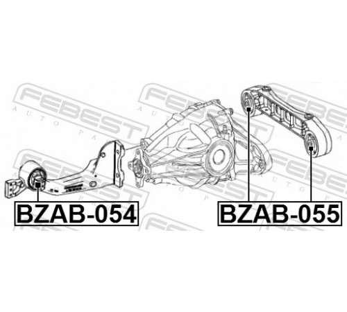 Опора, диференціал BZAB-054 FEBEST