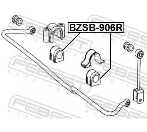 Опора, стабілізатор BZSB-906R FEBEST