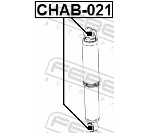 Втулка, амортизатор CHAB-021 FEBEST