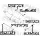 Опора, важіль підвіски CHAB-LAC2 FEBEST