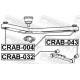 Опора, важіль підвіски CRAB-004 FEBEST