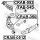 Опора, важіль підвіски CRAB-051Z FEBEST
