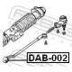 Опора, рульовий механізм DAB-002 FEBEST
