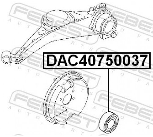 Підшипник колеса DAC40750037 FEBEST