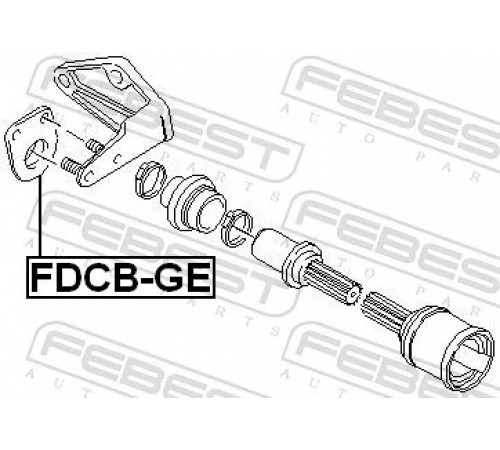 Підшипник, приводний вал FDCB-GE FEBEST