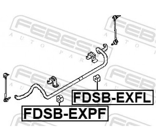 Опора, стабілізатор FDSB-EXFL FEBEST