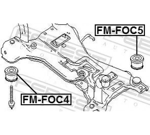 Опора, балка моста FM-FOC5 FEBEST