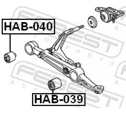 Опора, важіль підвіски HAB-039 FEBEST