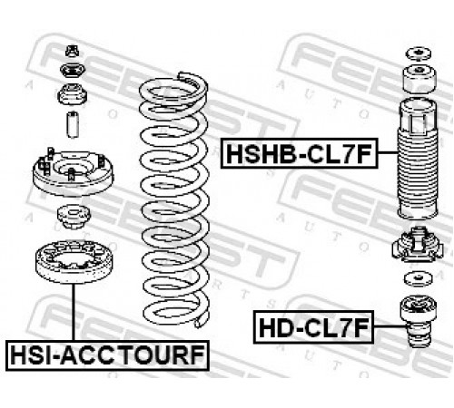 Буфер, підвіска HD-CL7F FEBEST
