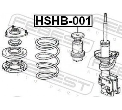 Захисний ковпачок/гофрований кожух, амортизатор HSHB-001 FEBEST