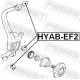 Опора, важіль підвіски HYAB-EF2 FEBEST