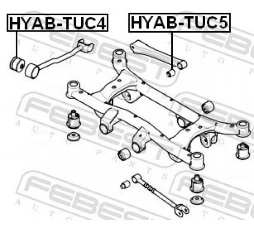 Опора, важіль підвіски HYAB-TUC4 FEBEST