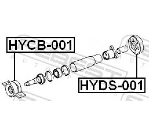 Шарнір, карданний вал HYDS-001 FEBEST