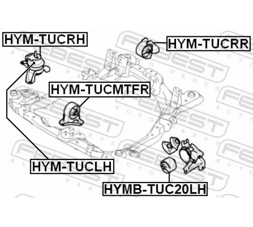 Опора, двигун HYM-TUCMTFR FEBEST