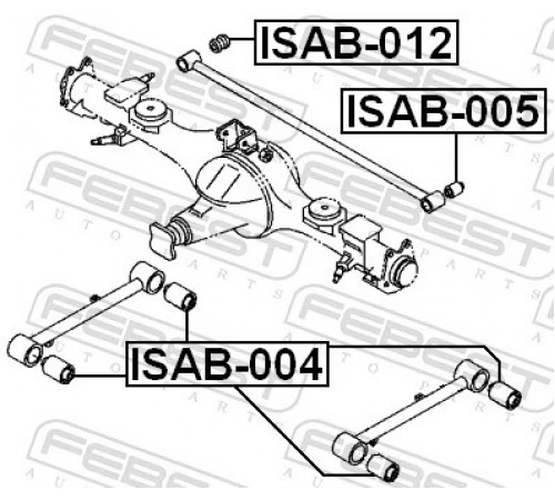Опора, важіль підвіски ISAB-004 FEBEST