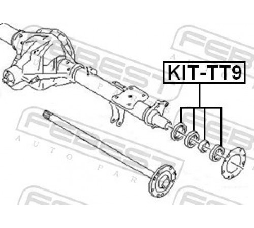 Підшипник, приводний вал KIT-TT9 FEBEST