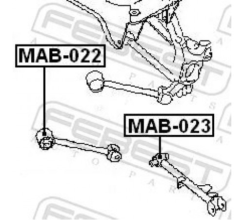 Опора, важіль підвіски MAB-023 FEBEST