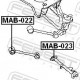 Опора, важіль підвіски MAB-023 FEBEST