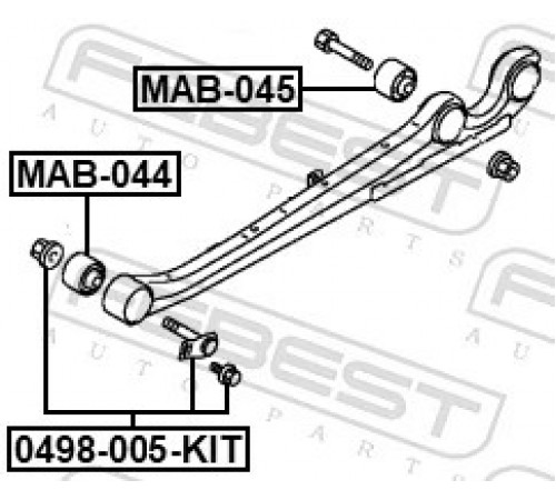 Опора, важіль підвіски MAB-044 FEBEST