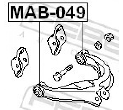 Опора, важіль підвіски MAB-049 FEBEST