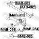 Опора, важіль підвіски MAB-083 FEBEST