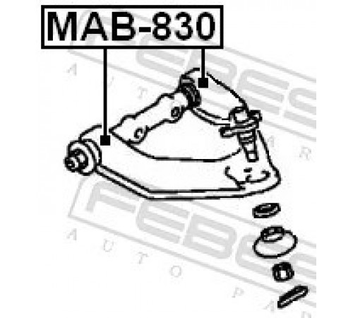 Опора, важіль підвіски MAB-830 FEBEST