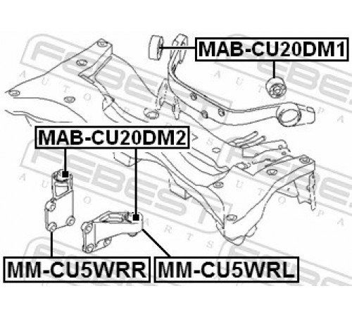 Опора, диференціал MAB-CU20DM1 FEBEST