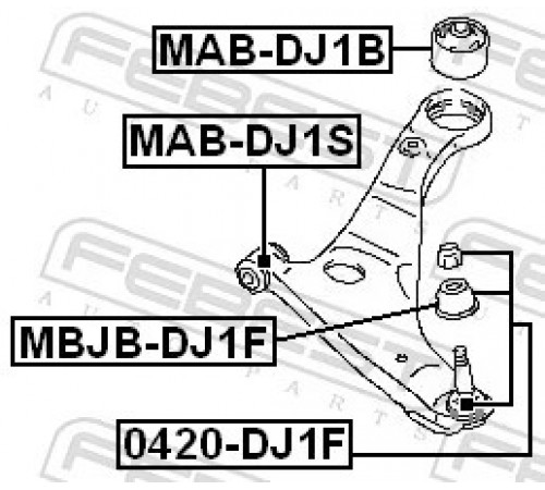 Опора, важіль підвіски MAB-DJ1B FEBEST