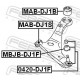 Опора, важіль підвіски MAB-DJ1S FEBEST