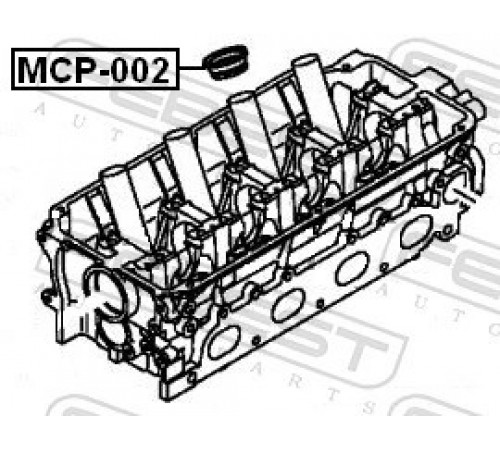 Ущільнювальне кільце, гніздо свічки MCP-002 FEBEST