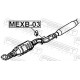 Кронштейн, вихлопна труба MEXB-03 FEBEST