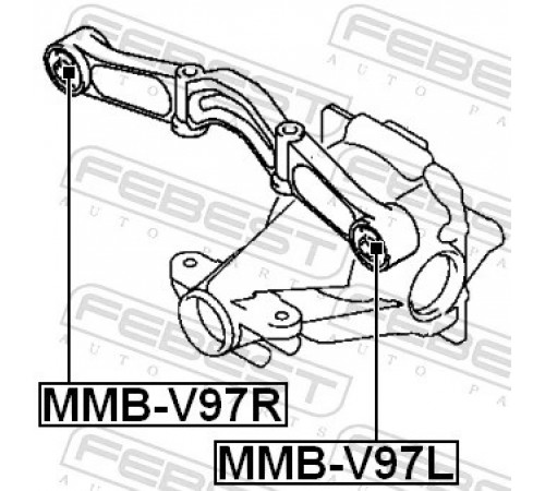 Опора, диференціал MMB-V97R FEBEST