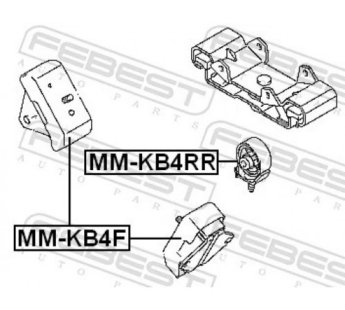 Опора, двигун MM-KB4F FEBEST