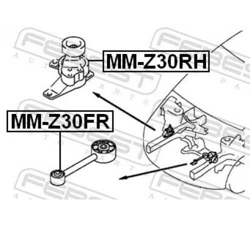 Опора, двигун MM-Z30FR FEBEST
