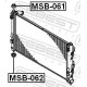 Опора, радіатор MSB-062 FEBEST