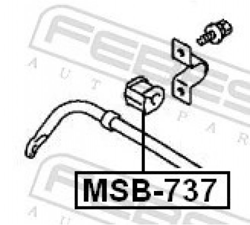 Опора, стабілізатор MSB-737 FEBEST