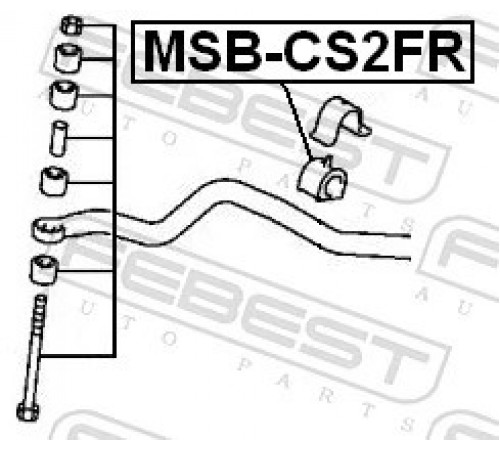 Опора, стабілізатор MSB-CS2FR FEBEST