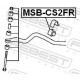 Опора, стабілізатор MSB-CS2FR FEBEST