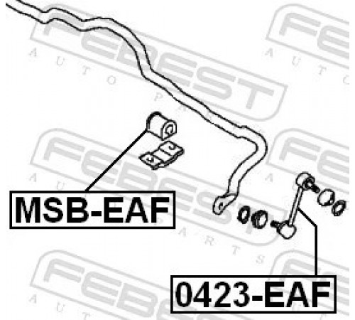 Опора, стабілізатор MSB-EAF FEBEST